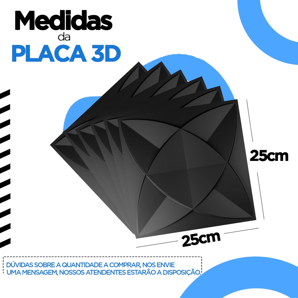 Kit 40 Placas PVC 3d Revestimento De Parede Decorativa 25 cm | Shopee ...