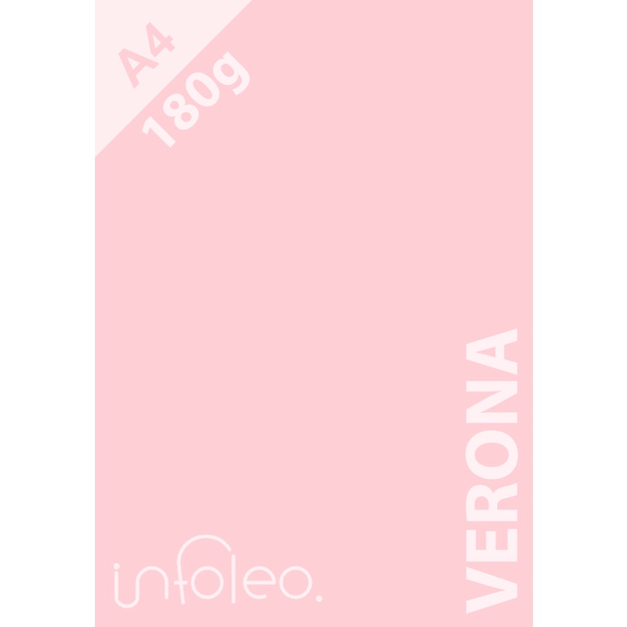 Papel Color Plus A4 180g Verona (Rosa Bebê)