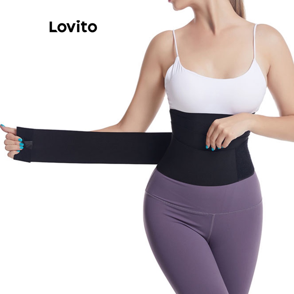 Lovito Modeladores Casuais Simples Para Mulheres LNE31252 (Preto)