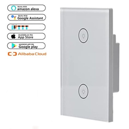 Interruptor de luz de tique inteligente smart switch WiFi controle remoto de voz sem fio dos Tuya Smartlife Alexa