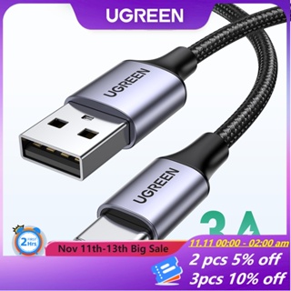 UGREEN 3A Type C Cable Support QC 3.0 Fast Charging Cabo Tipo C Nylon Braid Data Cable for Samsung/HUAWEI