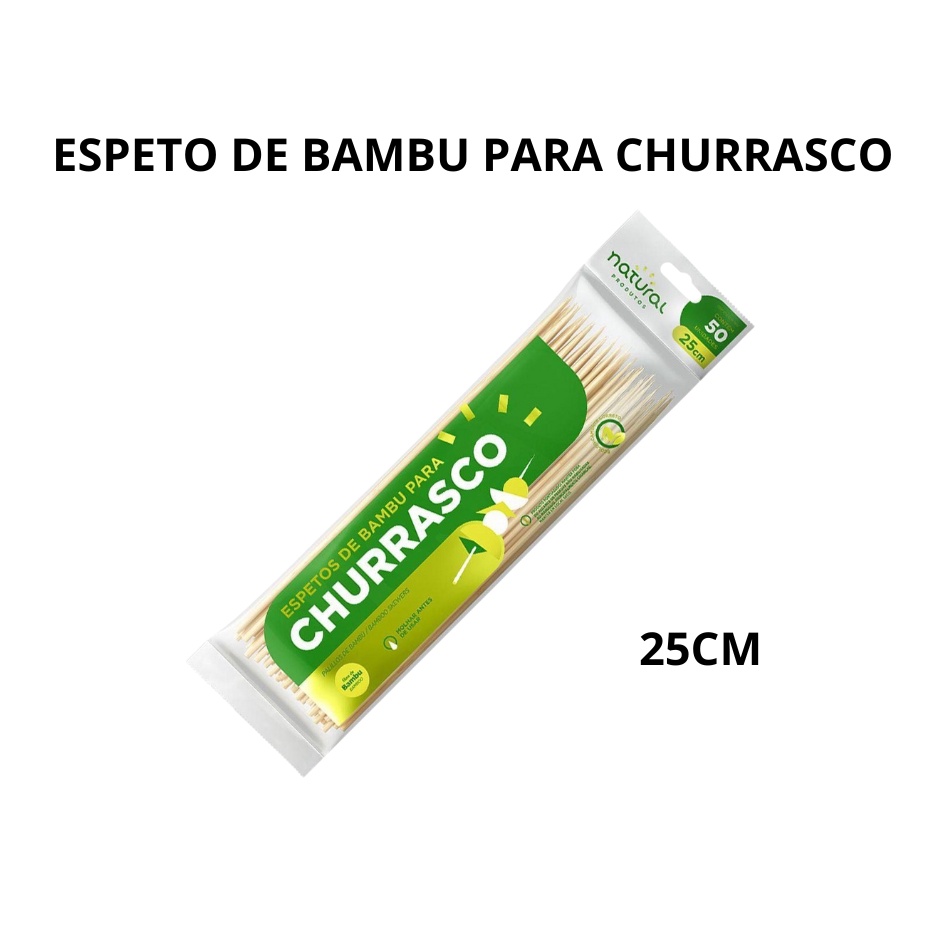 5.000 Palitos De Bambu Espetos Sem Farpas P/ Churrasco 25cm