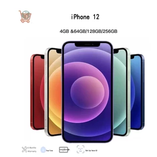 Original Apple iPhone 12 Usado Novo Telefone Celular 5G LTE 6.1'4gb 64gb/128/256GB IOS A14 Com Identificação Facial Smartphone Desbloqueado-GoodLuckGift
