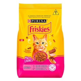 Ração Friskies Para Gatos Adultos Mix de Carne 3kg em Oferta na Shopee