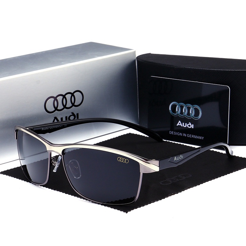Audi óculos de sol polarizado para homens mulheres condução moda UV400