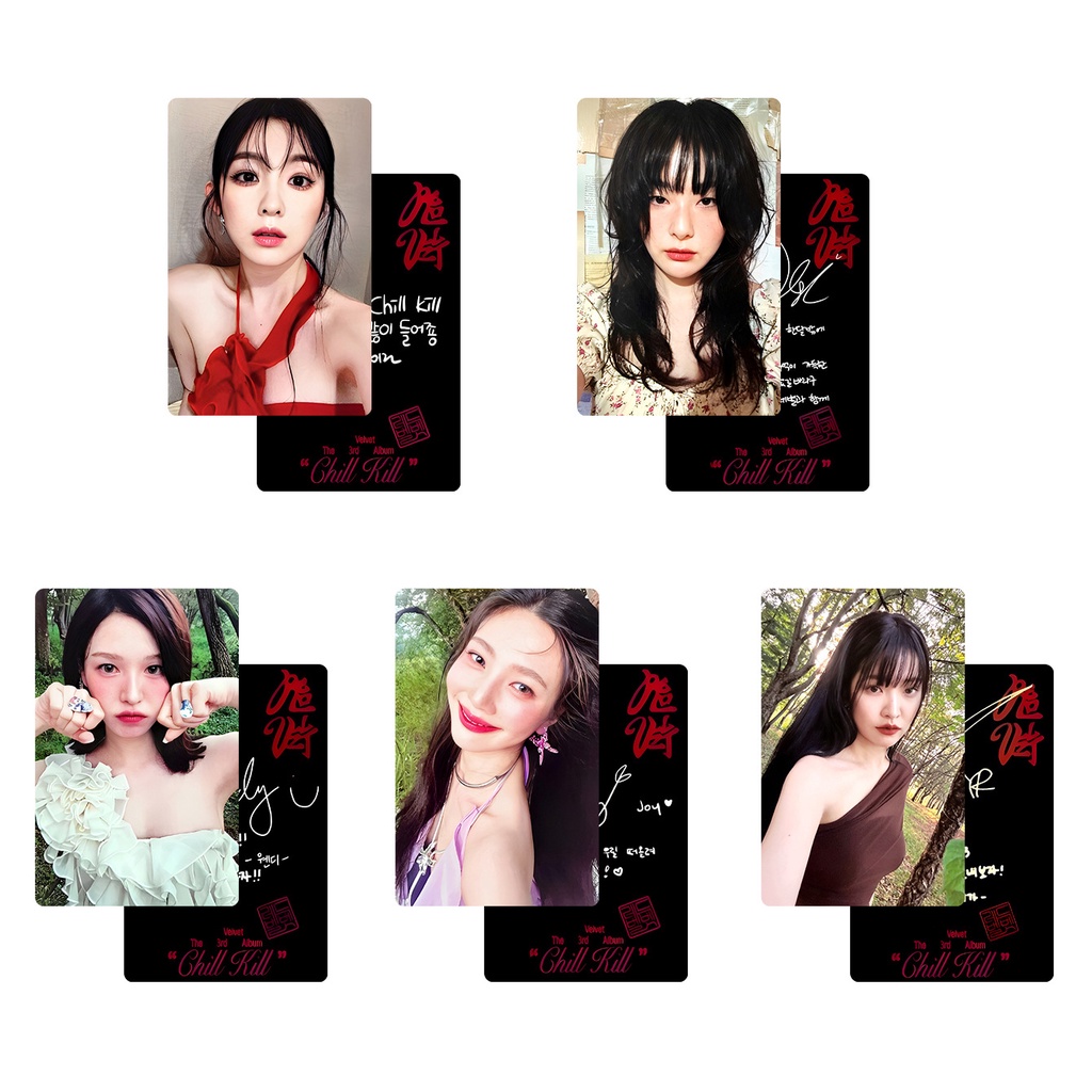 Kpop Red Velvet-Cartão Coletor De Cartões Pequenos De Chill Kill