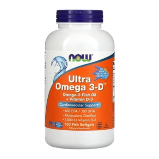 Ultra Omega 3D Now Foods 600Epa/300Dha 180Soft Importado