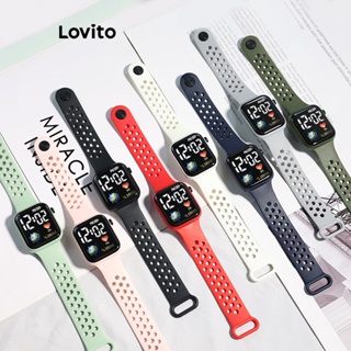 Lovito Relógio Eletrônico Led Básico Simples Casual Para Mulheres LFA11106