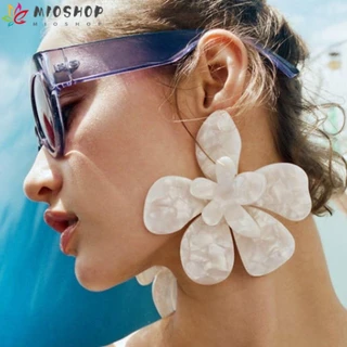 MIOSHOP Crylic Brincos Florais Tendência Exagerada Jóias Multicoloridas Acessórios