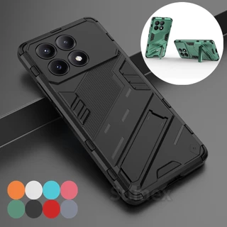 Caixa Dura À Prova De Choque hp Xiaomi Pocox6 Poco X6 Pro 5G De Suporte Escondida Para Mi Poko X6 6X Pocox6pro Proteção Anti-Queda