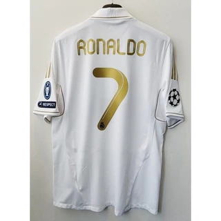 2011-12 Real MADRID Home Away RONALDO 7 KAKA 8 UCL Alta Qualidade Camisa Retro Sports Futebol