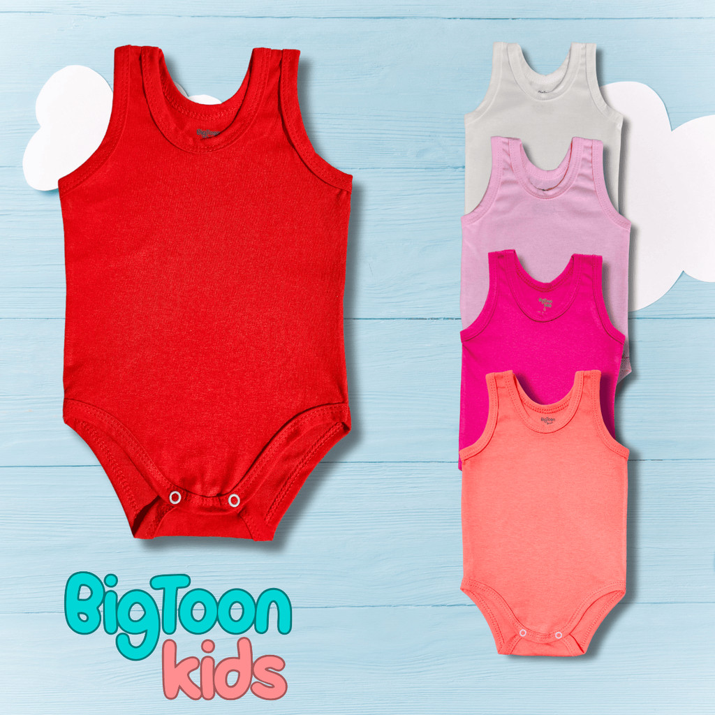 Kit 5 Body Regata Para Bebê Menino Menina em Oferta na Shopee