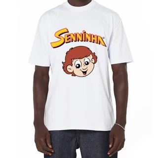 Camiseta Senninha Streetwear Estampada Oversized Ayrton Senna Formula 1