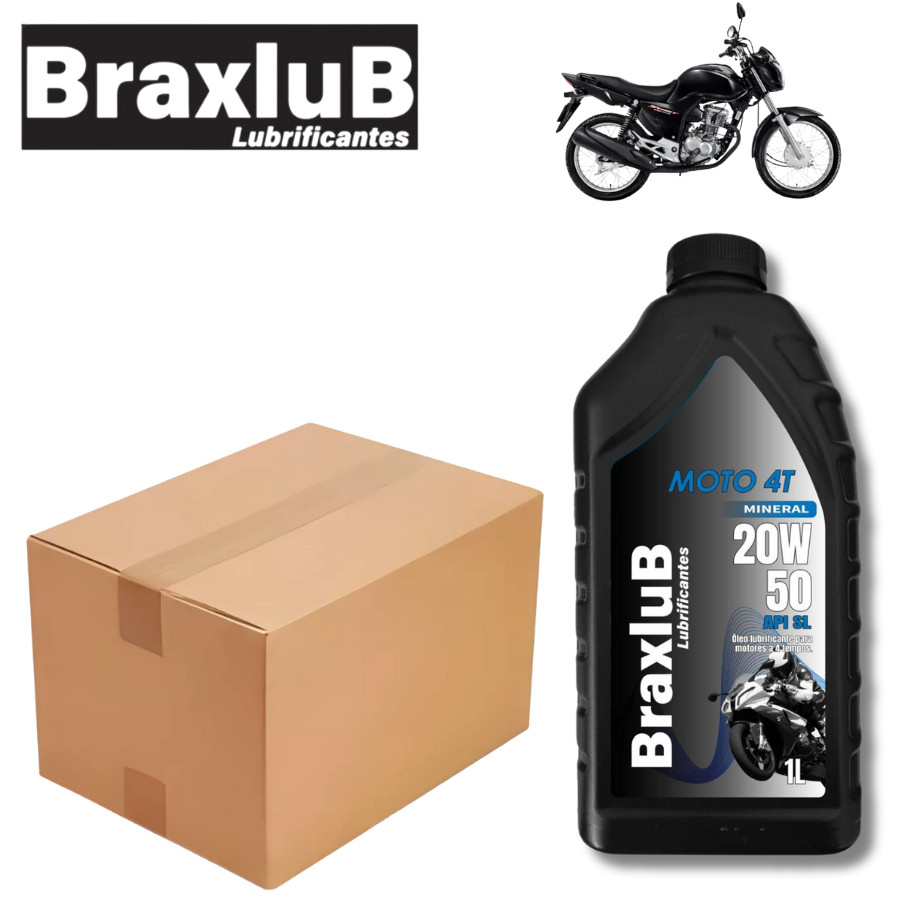 KIT 2 LITROS DE ÓLEO 20W50 4T MOTO API SL | Shopee Brasil
