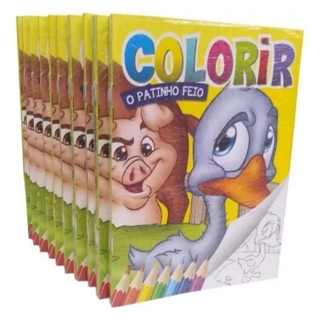 kit 40 livrinhos infantis para colorir Clássicos e Companhia A Pronta ...