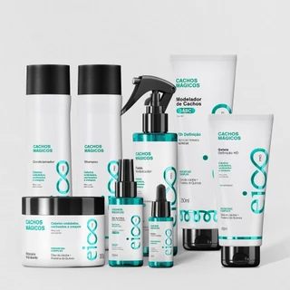 Eico Pro Kit Completo Cachos 8 Produtos - Cachos Mágicos