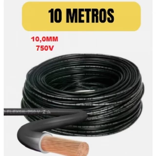 Cabo Fio Flexível 10mm Rolo 10 Metros Fio Elétrico C/Inmetro