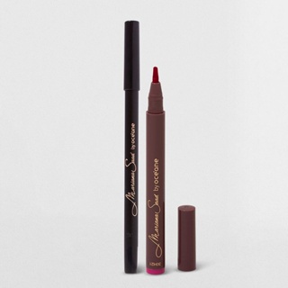 Kit Tinted Pen Rosa + Lápis de Olhos Preto Mariana Saad By Océane (2 Produtos)