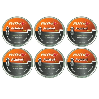 Combo 03-CHUMBINHO RIFLE POINTED FIELD 6,35MM 26,24GR 150UN SUPER BOX
