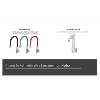 Torneira de Bancada com Bica Flexível Cromada Preta HydraMotion Hydra