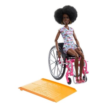 Boneca Barbie Fashionista Morena Vestido Laranja 182 FBR37 Mattel