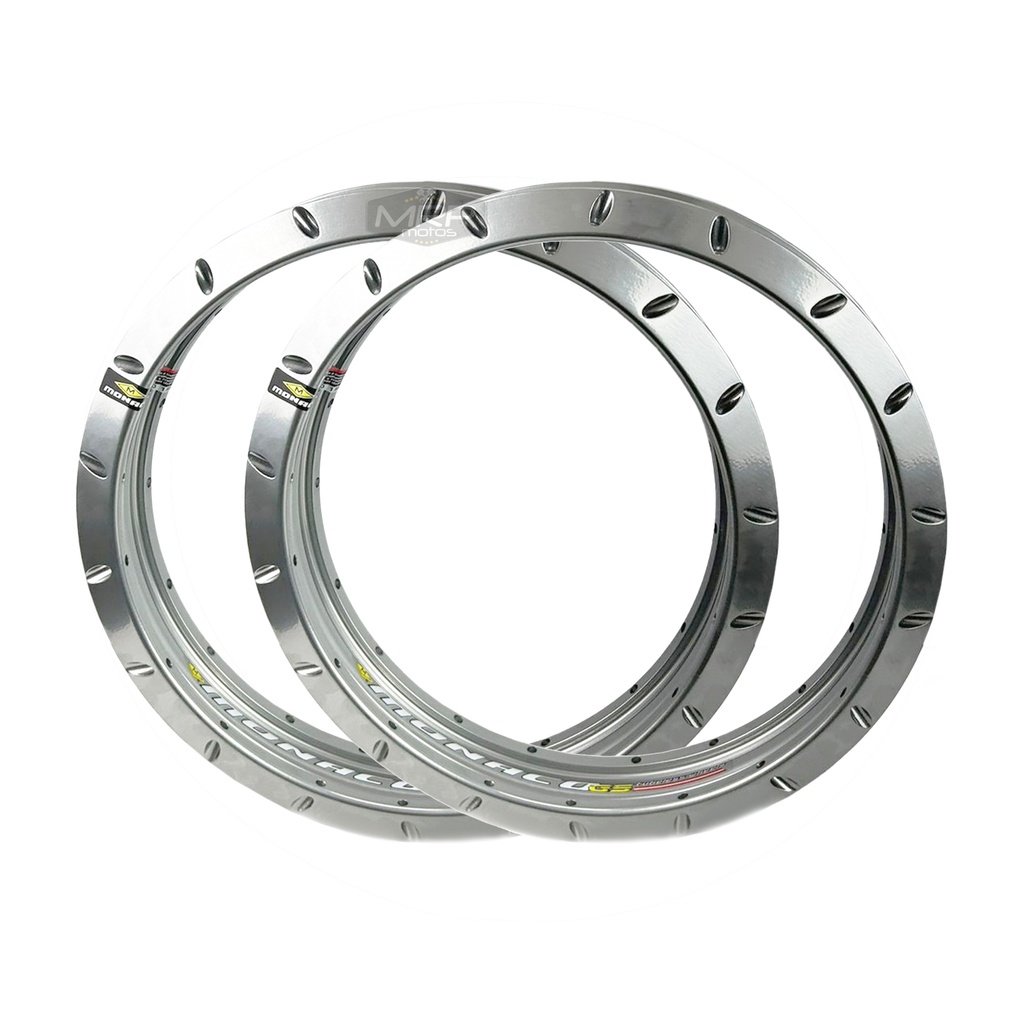Par Aros em Alumínio Monaco Gs Tubeless Pra Pneu Sem Câmara Cg Titan ...