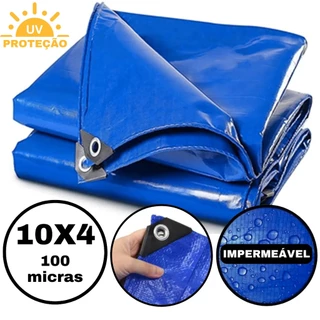 Lona Plastica Cobertura Impermeavel Azul 10x4 Starfer