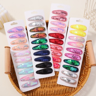 10Pcs/Set Coreano Sequins BB Clips Clipes De Cabelo Para Crianças Barrettes Meninas Acessórios Bebês