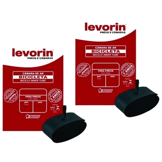 Kit Par Câmara de Ar Levorin Aro 16 SD-ET 2 Câmaras de Ar Bico Grosso