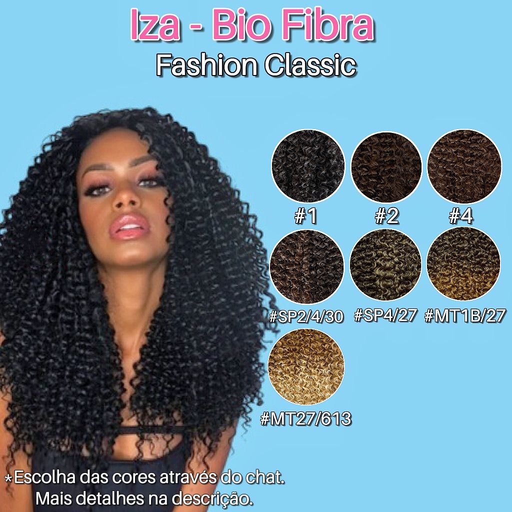 Cabelo Bio Orgânico Cacheado Mega Hair Premium Original - R$ 69,99