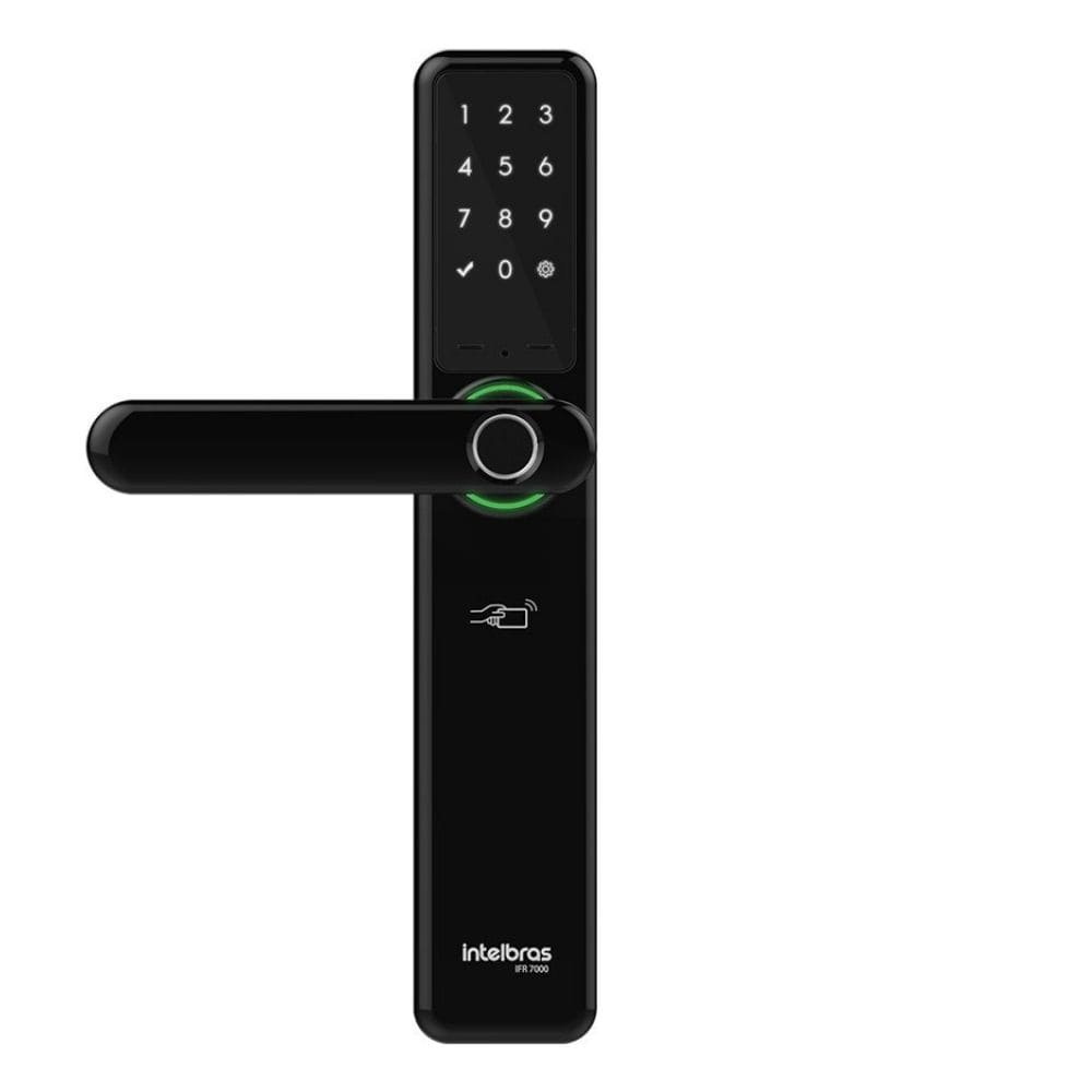 Fechadura Digital Biométrica Smart Intelbras De Embutir Ifr 7000 ...