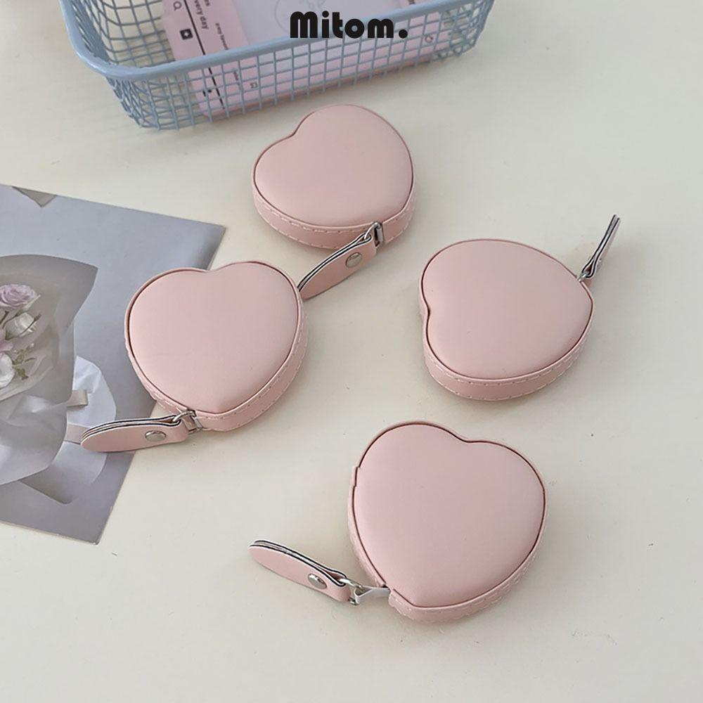Fita Métrica MITOM , Régua Flexível Rosa Em Forma De Coração , De Couro Macio E Resistente Ao Desgaste Home