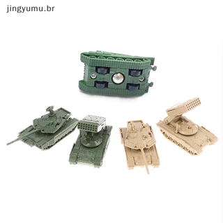 Jingyumu Para Garotos 1/4PCS TOS Foguetão Artilharia Militar De Veículos De Peito 1/144 Plástico 4D Montado T-90MS Modelo De Batalha Principal BR