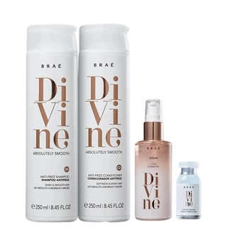 Kit Shampoo, Condicionador, Sérum e Ampola Divine - Braé