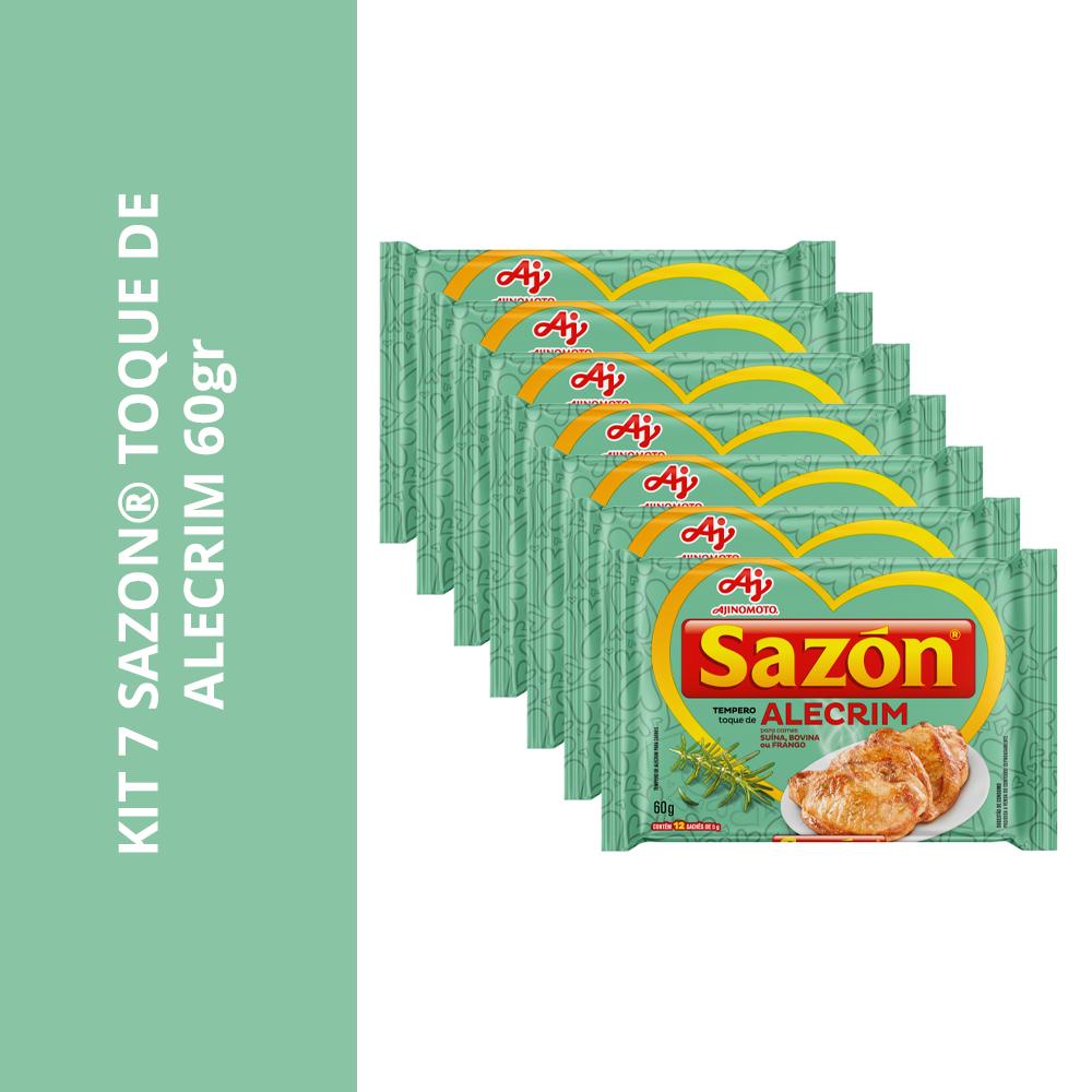 Kit 7 Sazon Toque De Alecrim 60Gr