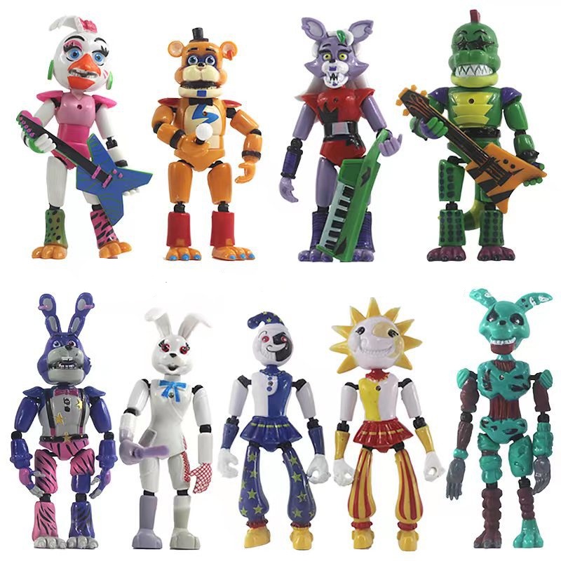 Set Of 9 Five Nights At Freddys Fnaf Plush Shopee 8 Inch 20cm Fox, Bear,  And Bonnie Perfect Kids Gift From Asd765, $54.13