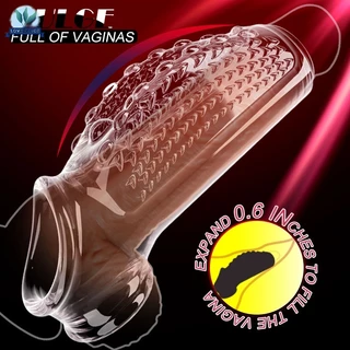 L.O.V.E . Anel De Ejaculação Com Manga De Silicone Para Pênis Anéis Alongados Mais Duros Ereção Melhorando Os Brinquedos Sexuais Homens Adultos Casais