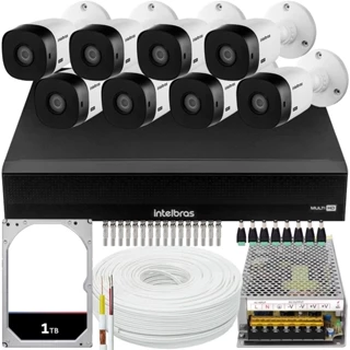 Kit CFTV 08 Câmeras VHL 1220 B MHDX 1016-C 1TB