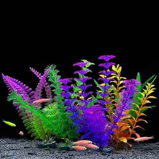 1PC 18cm Simulação De Plástico Água Vidro Tanque De Peixes Paisagismo Imitação Planta Aquário Ornamento DIY Decoração Do