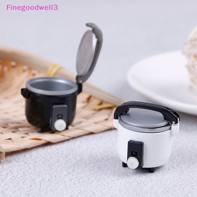 Finegoodwell3 1 : 12 Panela De Arroz Miniatura A Vapor Aquecedora De Panelas De Cozinha Modish