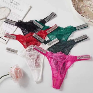 victoria secret lenceria Secreta HOT Sexy Calcinha Sem Costura Mulher Luxo  Carta Rhinestones Lingerie G String Brand Design Ho.novo