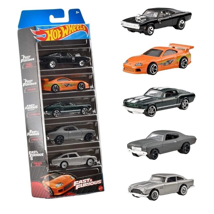 Velozes e Furiosos Pack 5 Carrinhos Hot Wheels FF | Shopee Brasil