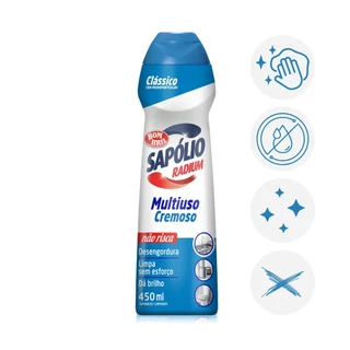 Limpador Classico Cremoso Sapolio Radium Bombril 450Ml