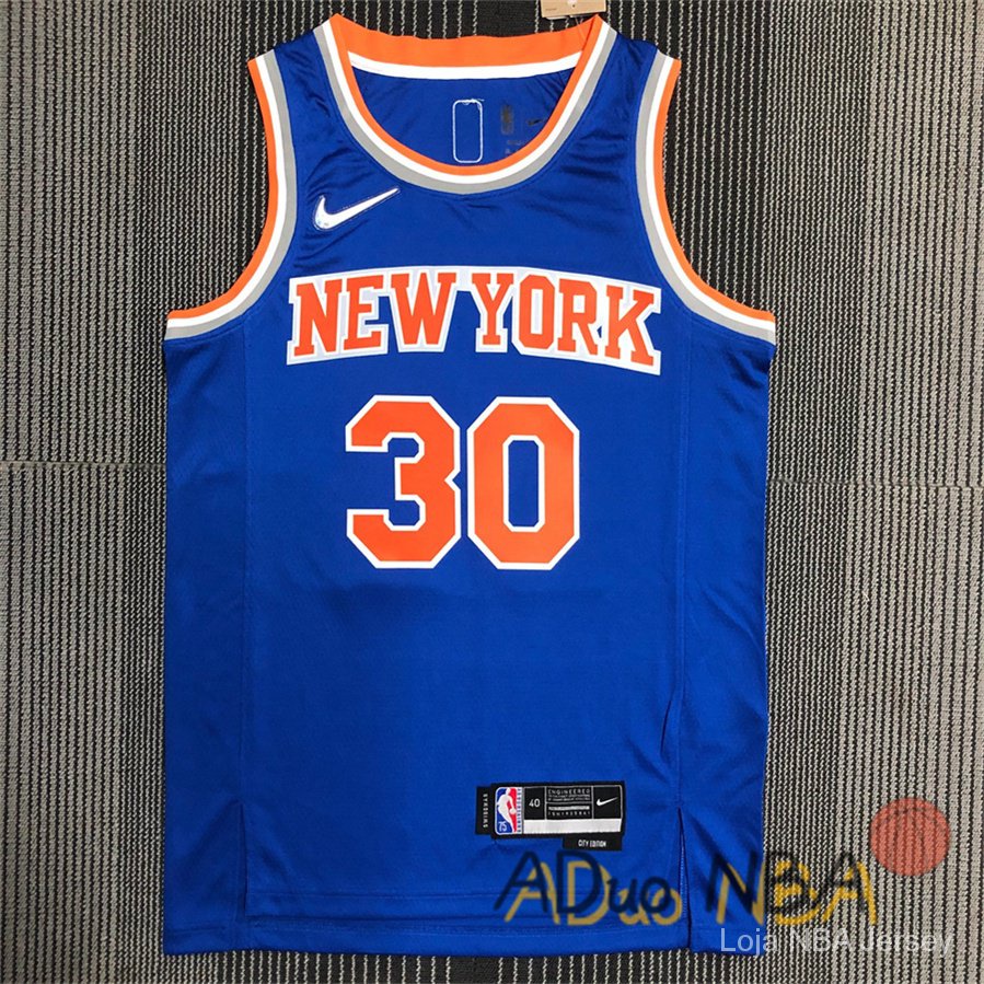 Hot Pressed 75th Anniversary Camisa nba New York Knicks Julius Randle Icon Edition De Basquete Jerseys