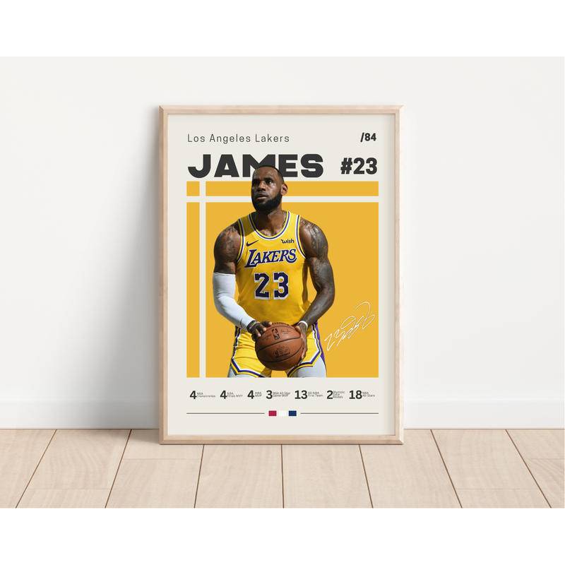 Lebron james best sale lakers posters