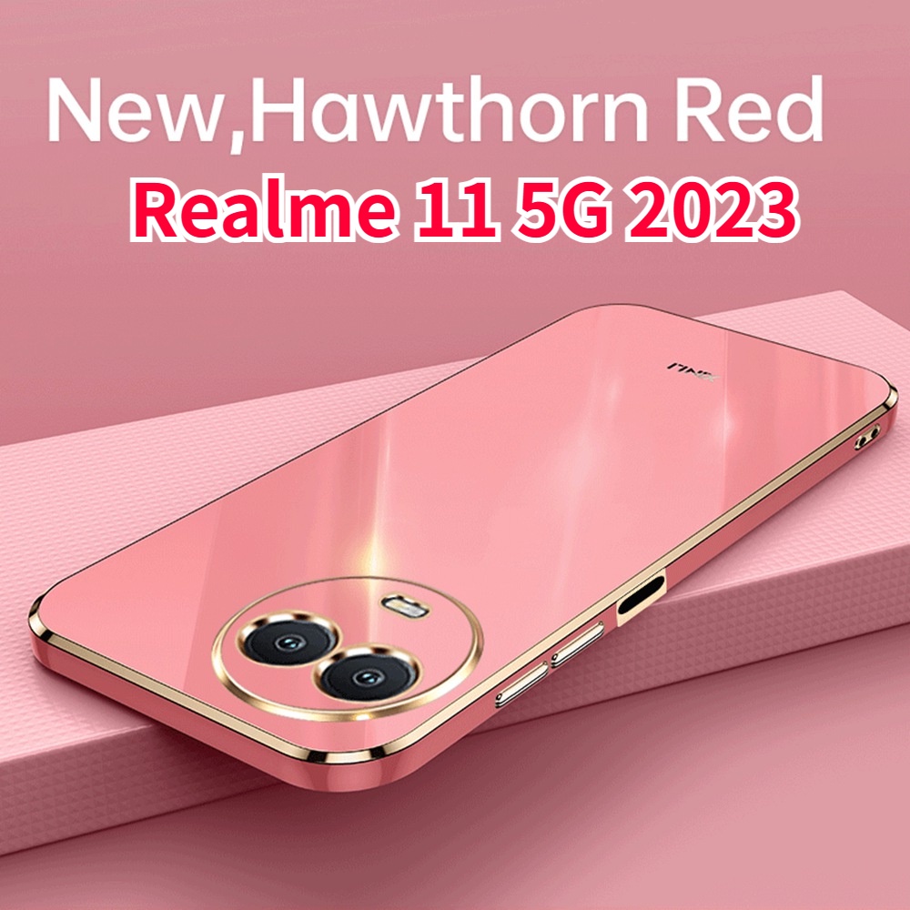 Realme11 5 5G 2023 Capa Luxo Revestimento Para Realme 11 11Realme Realme11 Pro 11Pro + De Telefone Traseira Flexível De Silicone Anti-Impacto