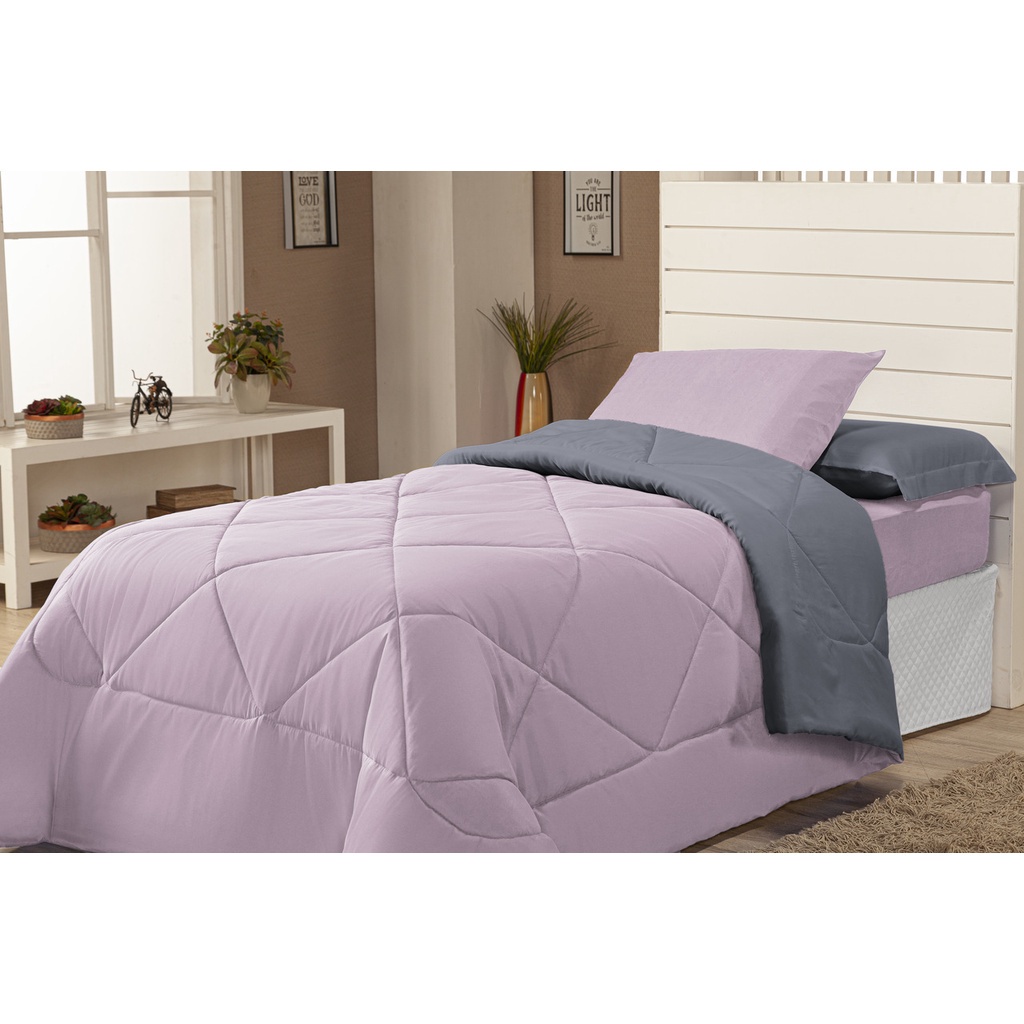Edredon Para Cama Solteiro Avulso Promoçao 01 Unidade Frio