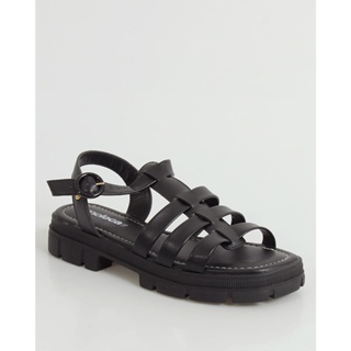 Sandália Feminina Moleca Flatform Preta
