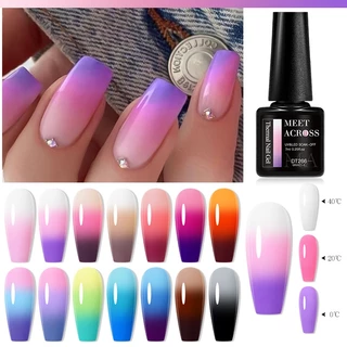MEET ACROSS 7ml Verniz Térmico De Unhas De Gel 3 Cores Mudança De Inverno Para Manicure De Arte em Oferta na Shopee