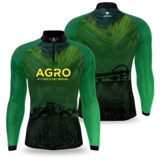 Camisa Agro Matreiro Proteção UV50 - Dark Green Agropecuária Squad Promo